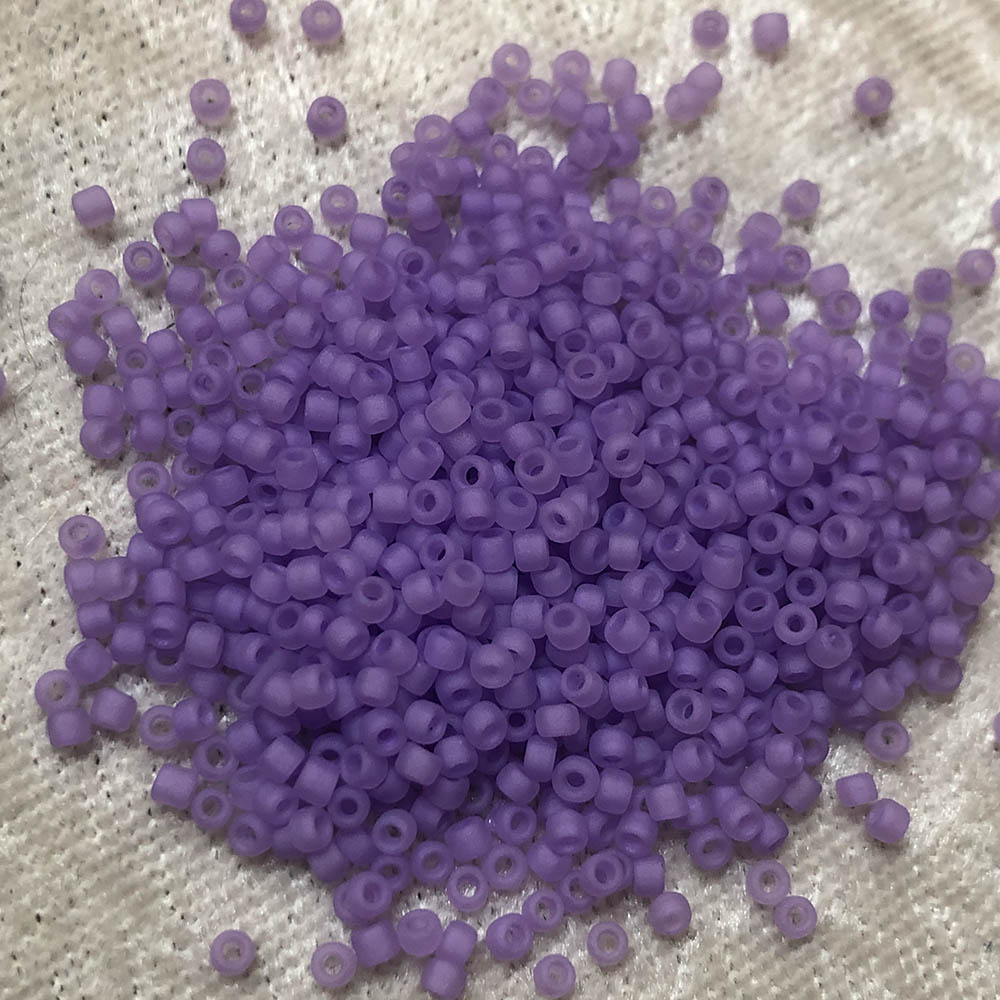 11/0 Milky Light Purple Frosted F222 Japanese Seed Beads