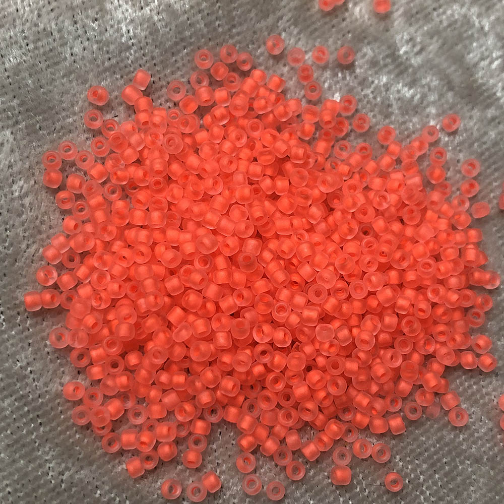 11/0 Frosted Neon Flamingo F206 Japanese Seed Beads 