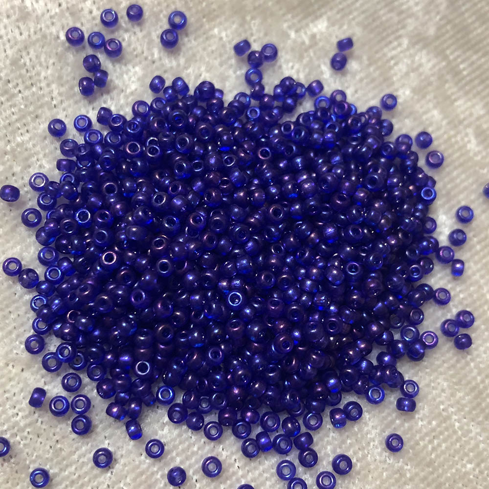 11/0 Transparent Dark Purple AB F299 Japanese Seed Beads