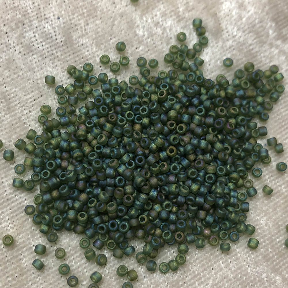 11/0 Matte Olivine AB Japanese F298 Japanese Seed Beads