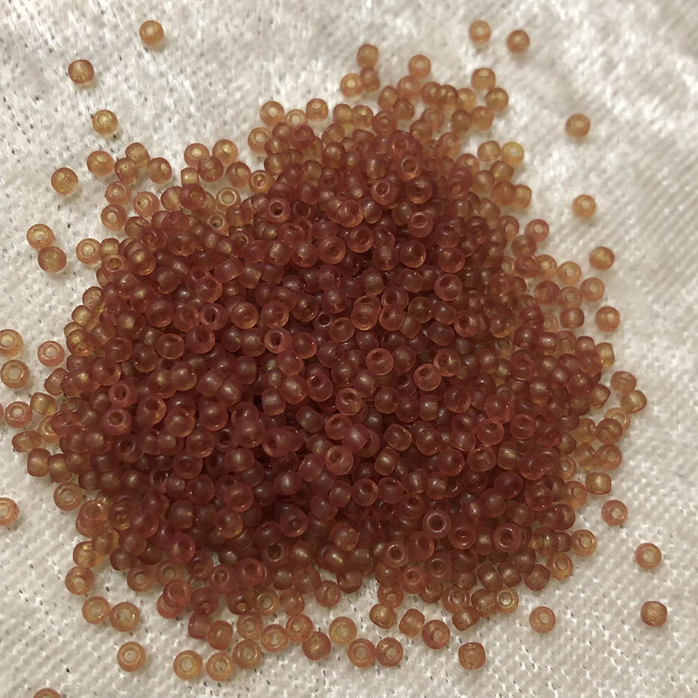 11/0 Transparent Frosted Topaz F154 Japanese Seed Beads