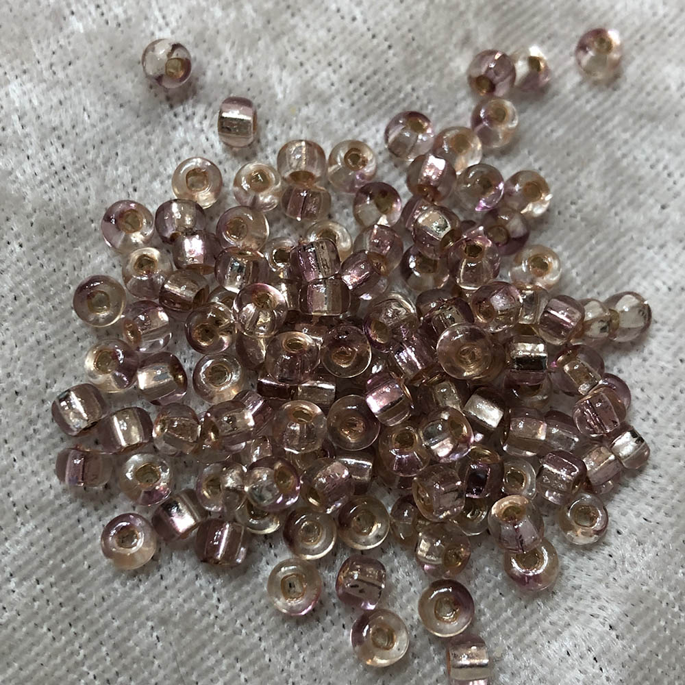 6/0 Bi Color Silver Lined Light Amethyst Crystal 862 Japanese Seed Beads