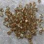 6/0 Bi Color Silver and Gold Lined Light Orange Crystal 861 Japanese Seed Beads