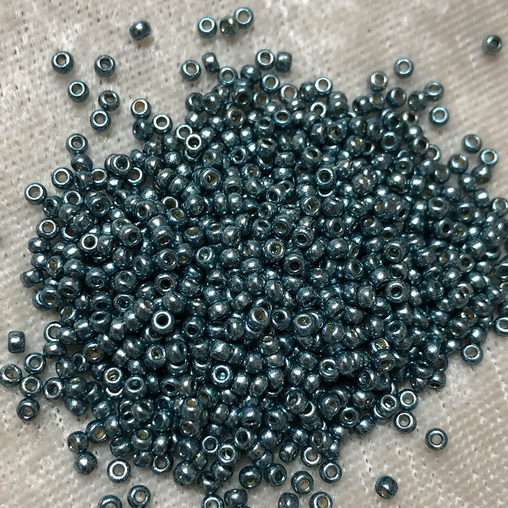 11/0 Galvanized Duracoat Dark Sea Foam D4217 Japanese Seed Beads