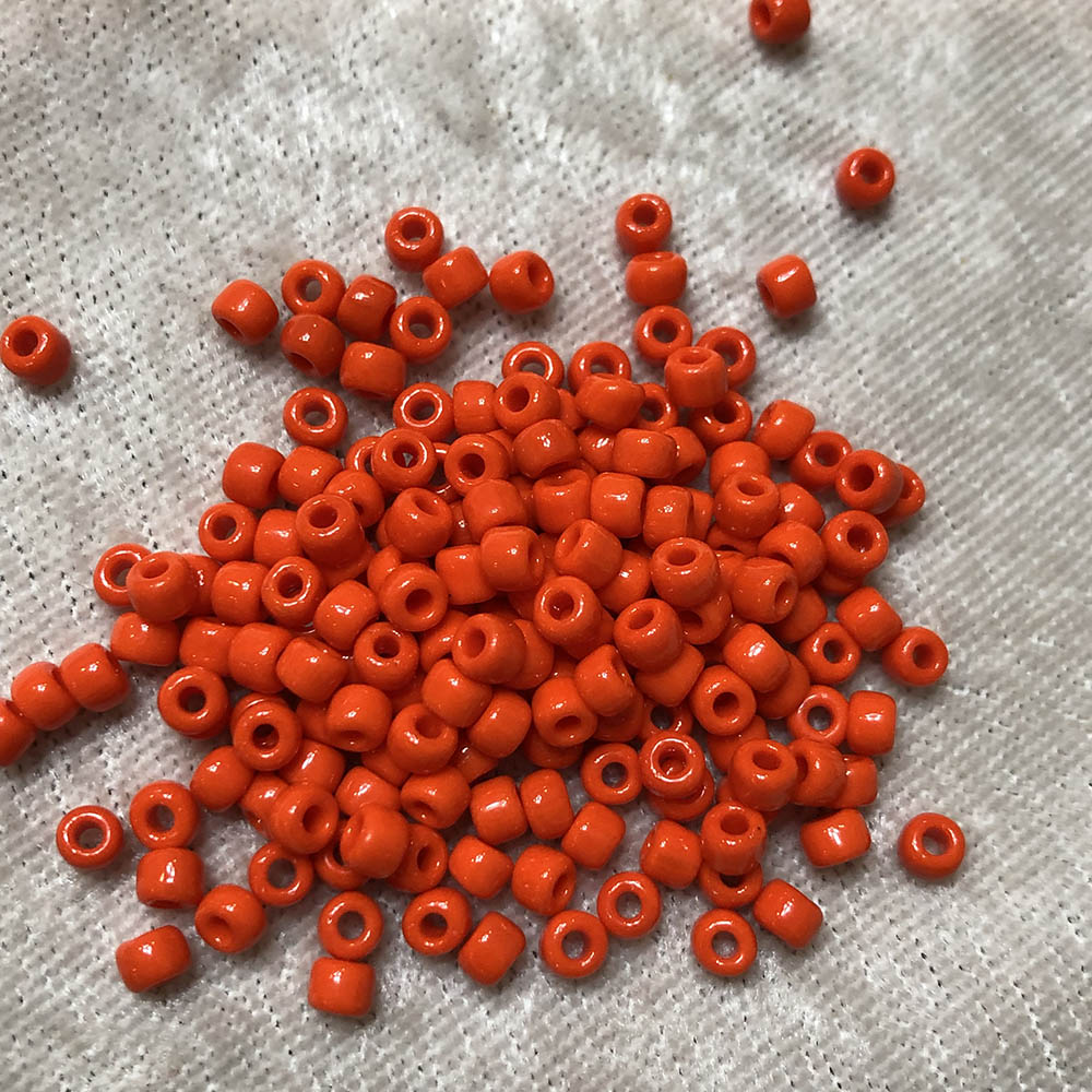 6/0 Opaque Orange 406 Japanese Seed Beads