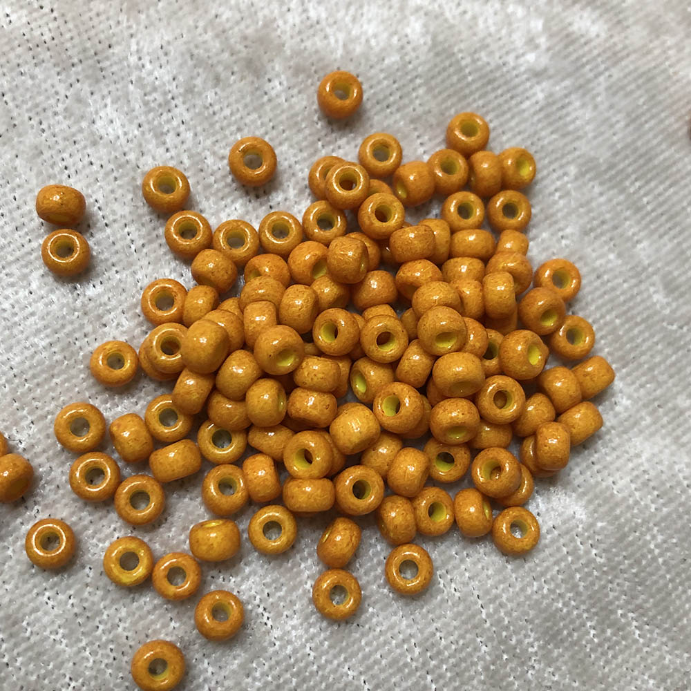 6/0 Opaque Light Pumpkin Orange 405B Japanese Seed Beads