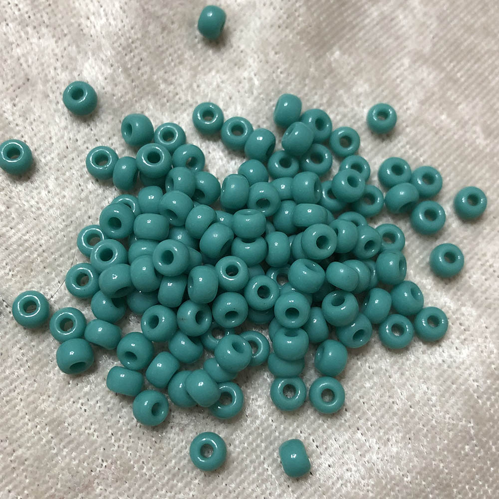 6/0 Opaque Turquoise Green 412 Japanese Seed Beads