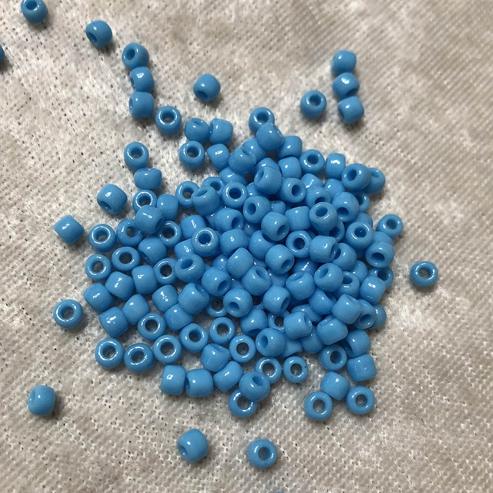 6/0 Opaque Turquoise Blue 413 Japanese Seed Beads