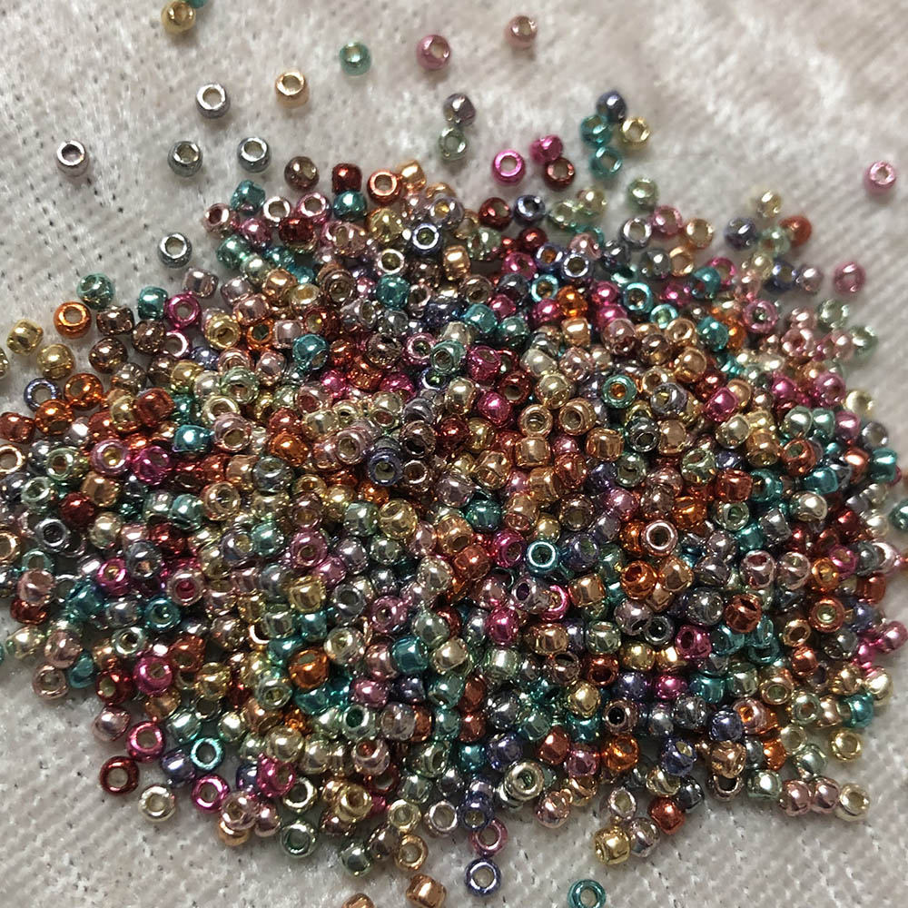 11/0 Permanent Metallic Multi Color Japanese Seed Beads