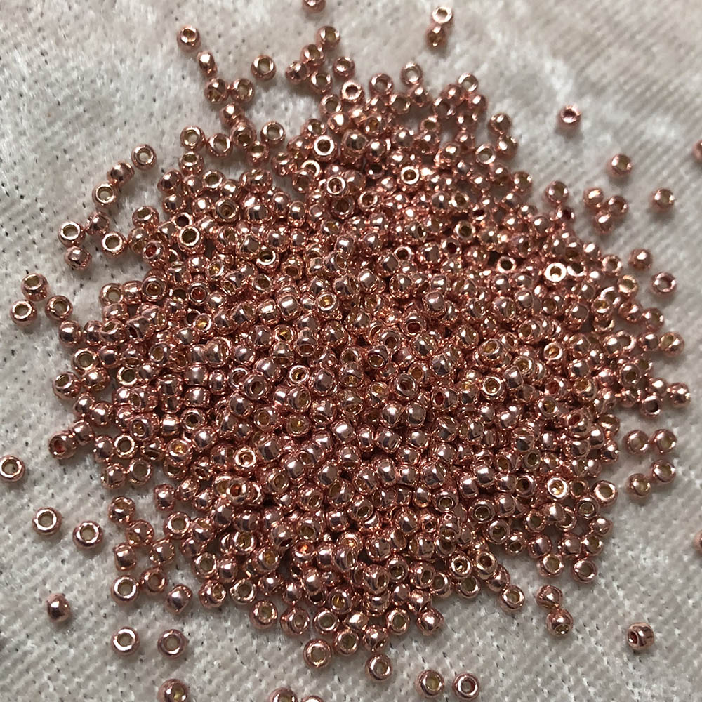 11/0 Permanent Metallic Peach P494 Japanese Seed Beads