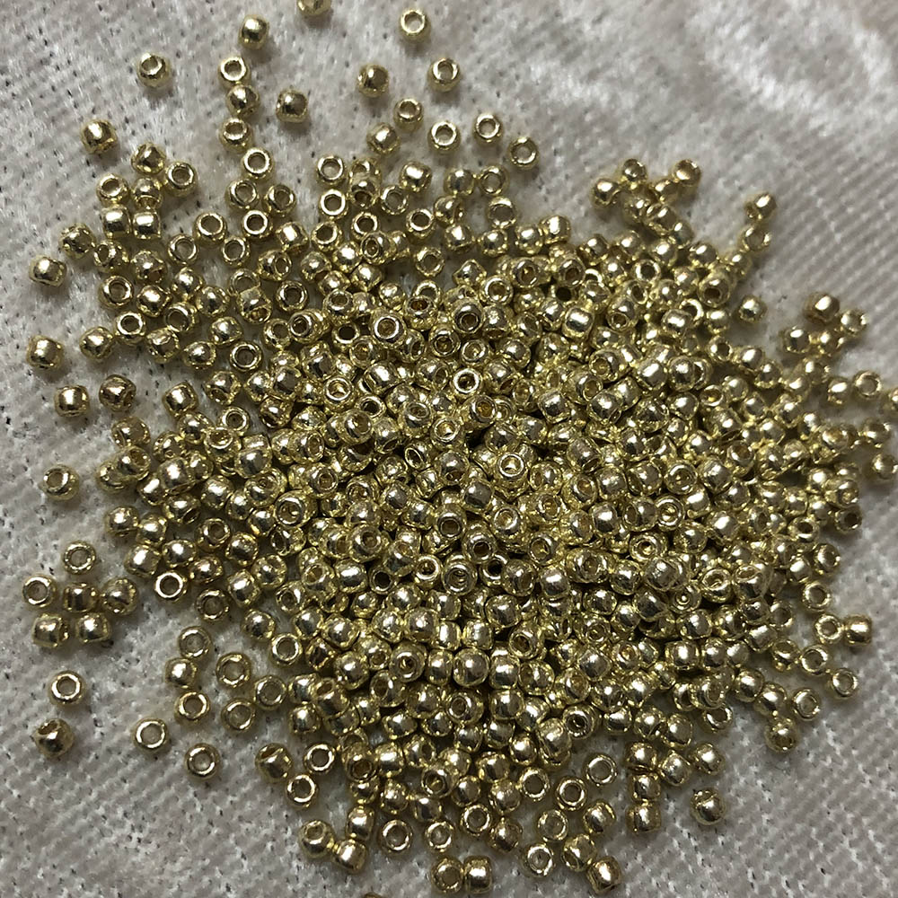 11/0 Galvanized Gold P482 Japanese Seed Beads