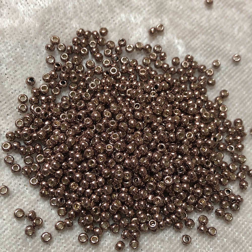 11/0 Permanent Metallic Taupe P490 Japanese Seed Beads