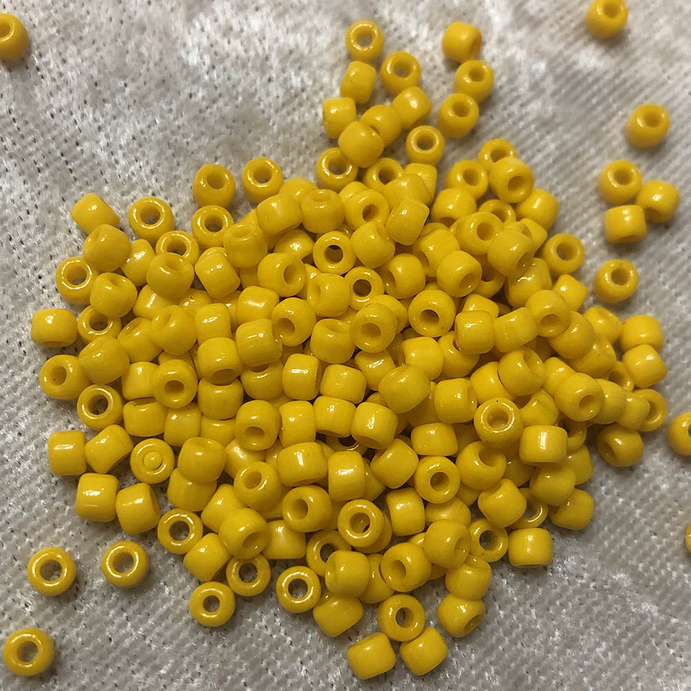 6/0 Opaque Sunglow Yellow 404A Japanese Seed Beads