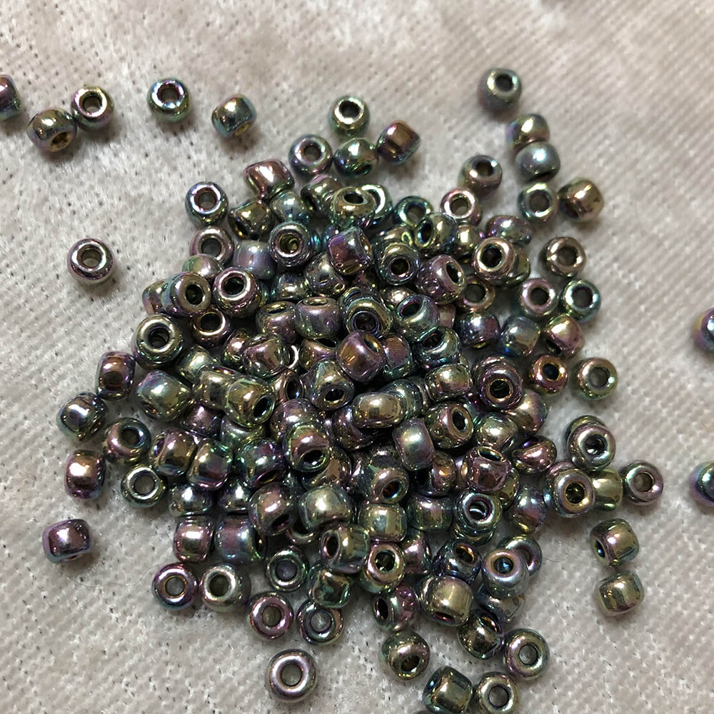 6/0 Silver Electroplate over Glass AB 462B Japanese Seed Beads