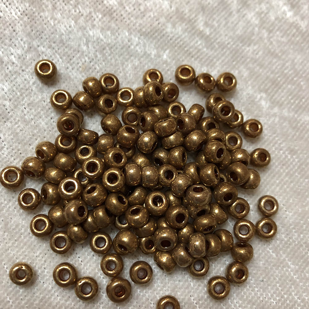 8/0 Metallic Light Bronze 457L Japanese Seed Beads