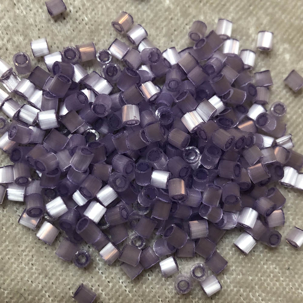 8/0 Violet Satin 807 Cut Off Cylinder Japanese Seed Beads