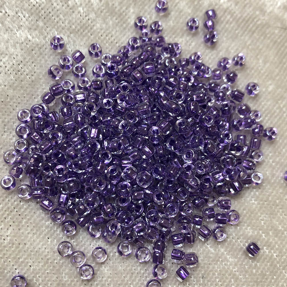 8/0 Metallic Lined Luster Purple 710 Japanese Seed Beads