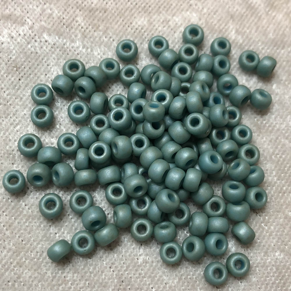 6/0 Metallic Mint Matte F463N Japanese Seed Beads