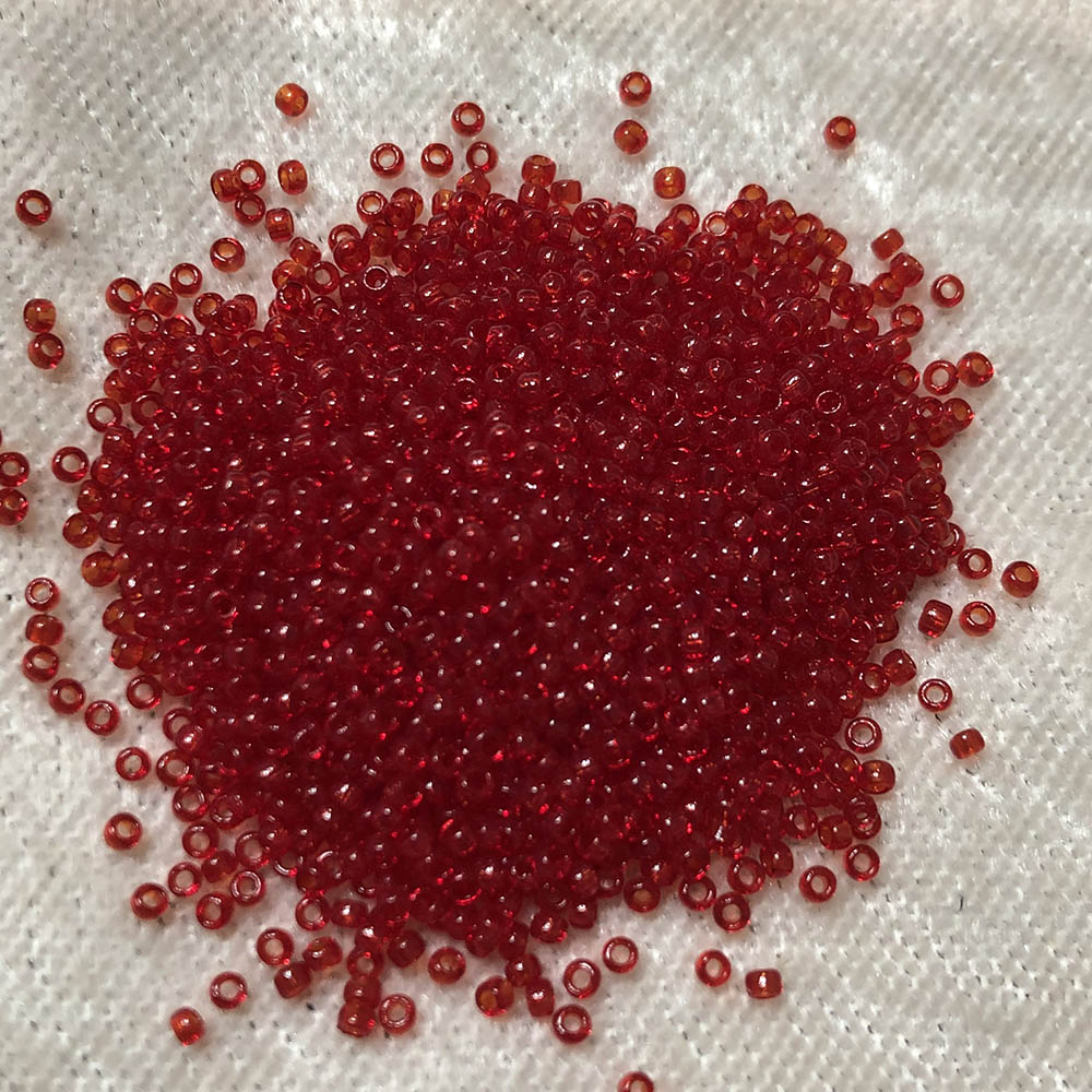 15/0 Transparent Red 141 Japanese Seed Beads