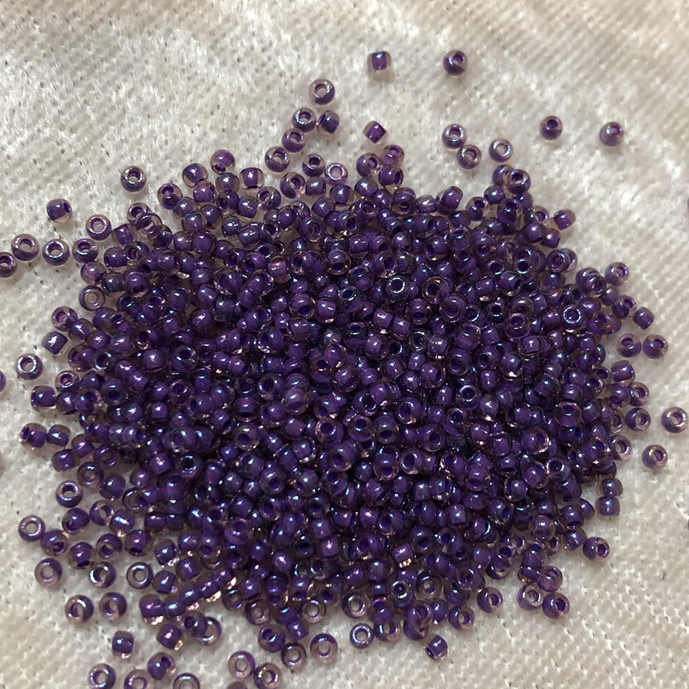 11/0 Grape Colorlined 384 Japanese Seed Beads