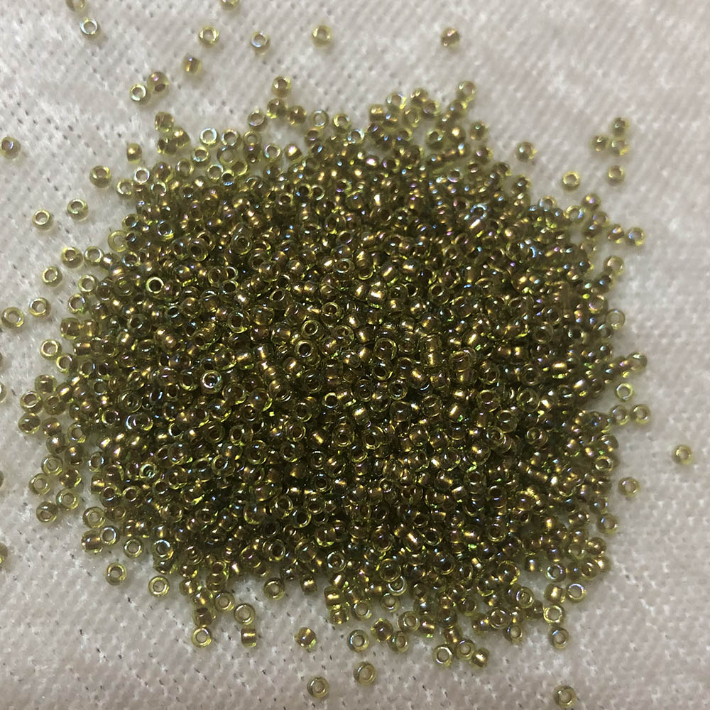 15/0 Luster Green 378G Japanese Seed Beads