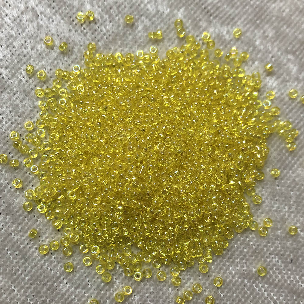 15/0 Transparent Yellow AB 252 Japanese Seed Beads