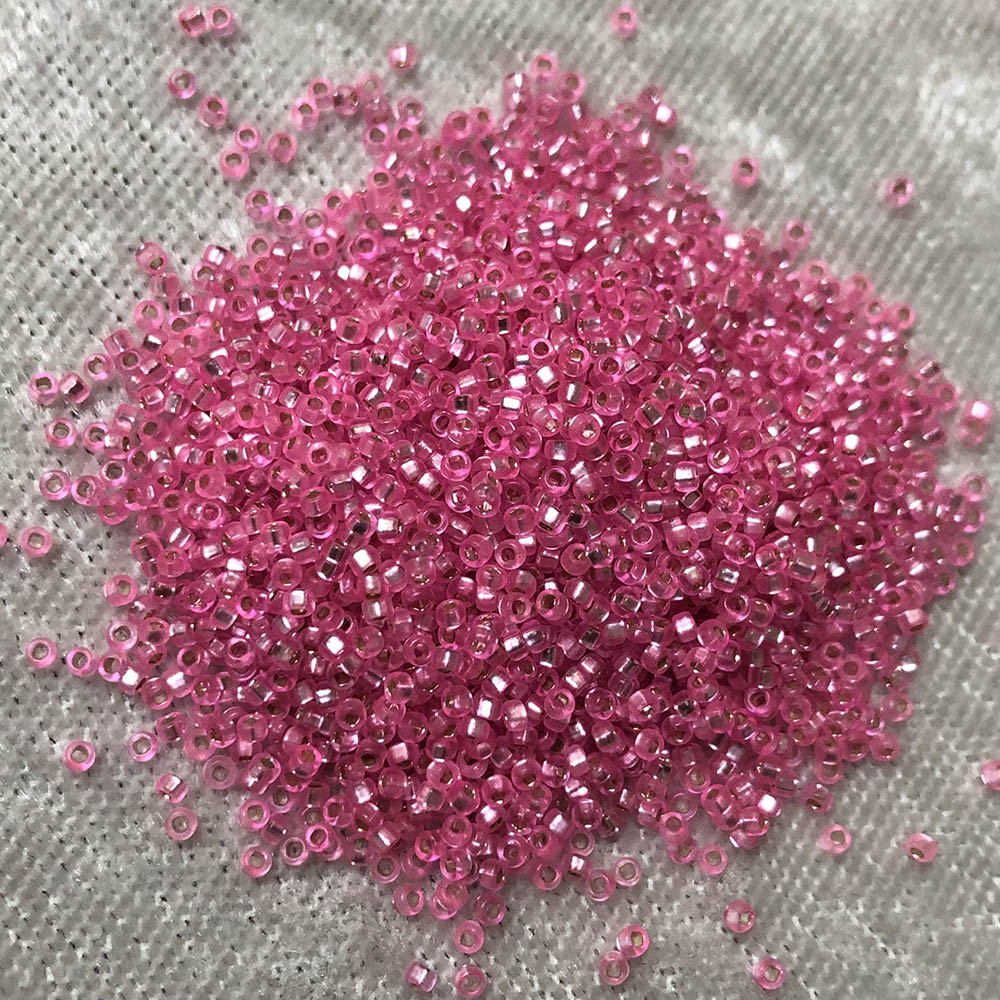 15/0 Silver Lined Bright Pink 22 Japanese Seed Beads