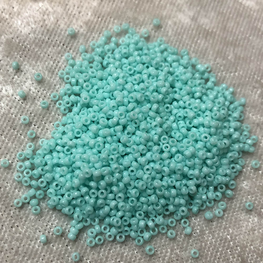 15/0 Opaque Light Aqua Green 412B Japanese Seed Beads