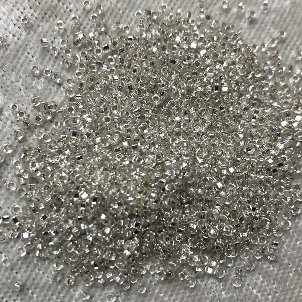 15/0 Transparent Crystal Silver Lined 1 Japanese Seed Beads