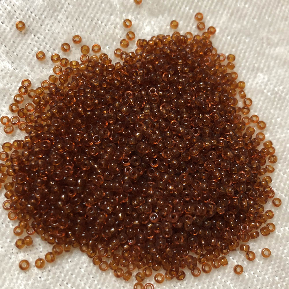 15/0 Transparent Dark Topaz 134 Japanese Seed Beads