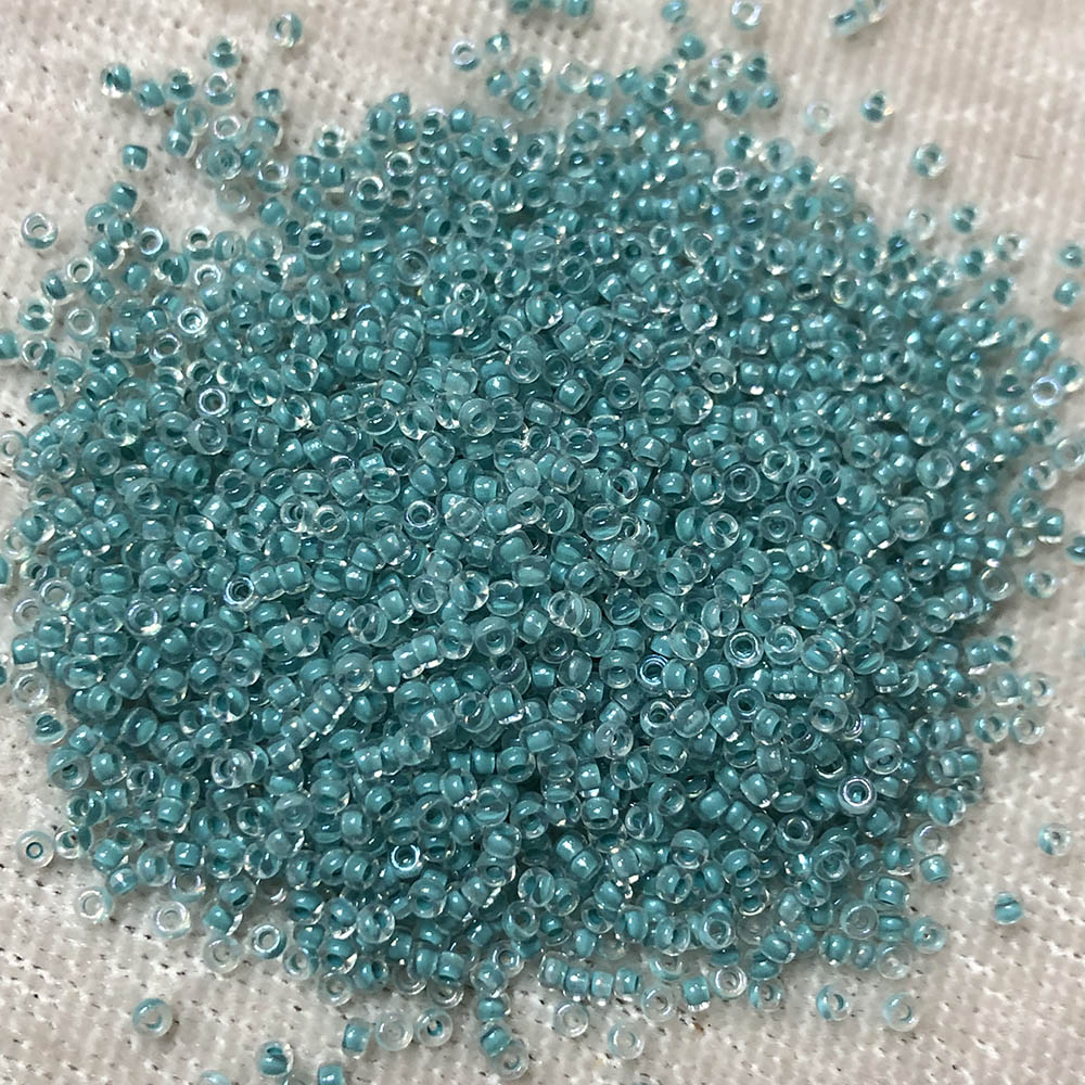 15/0 Turquoise Color Lined Crystal 2638 Japanese Seed Beads