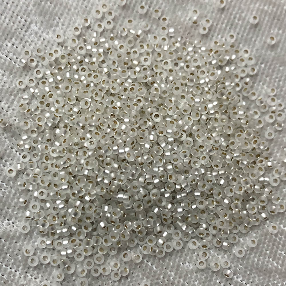 15/0 Frosted Silver Lined Crystal F1 Japanese Seed Beads