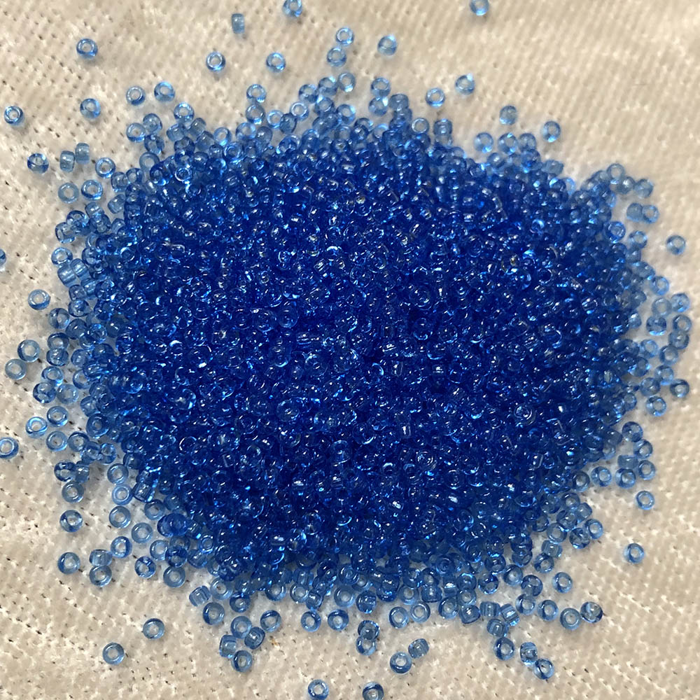 15/0 Transparent Sapphire 150 Japanese Seed Beads