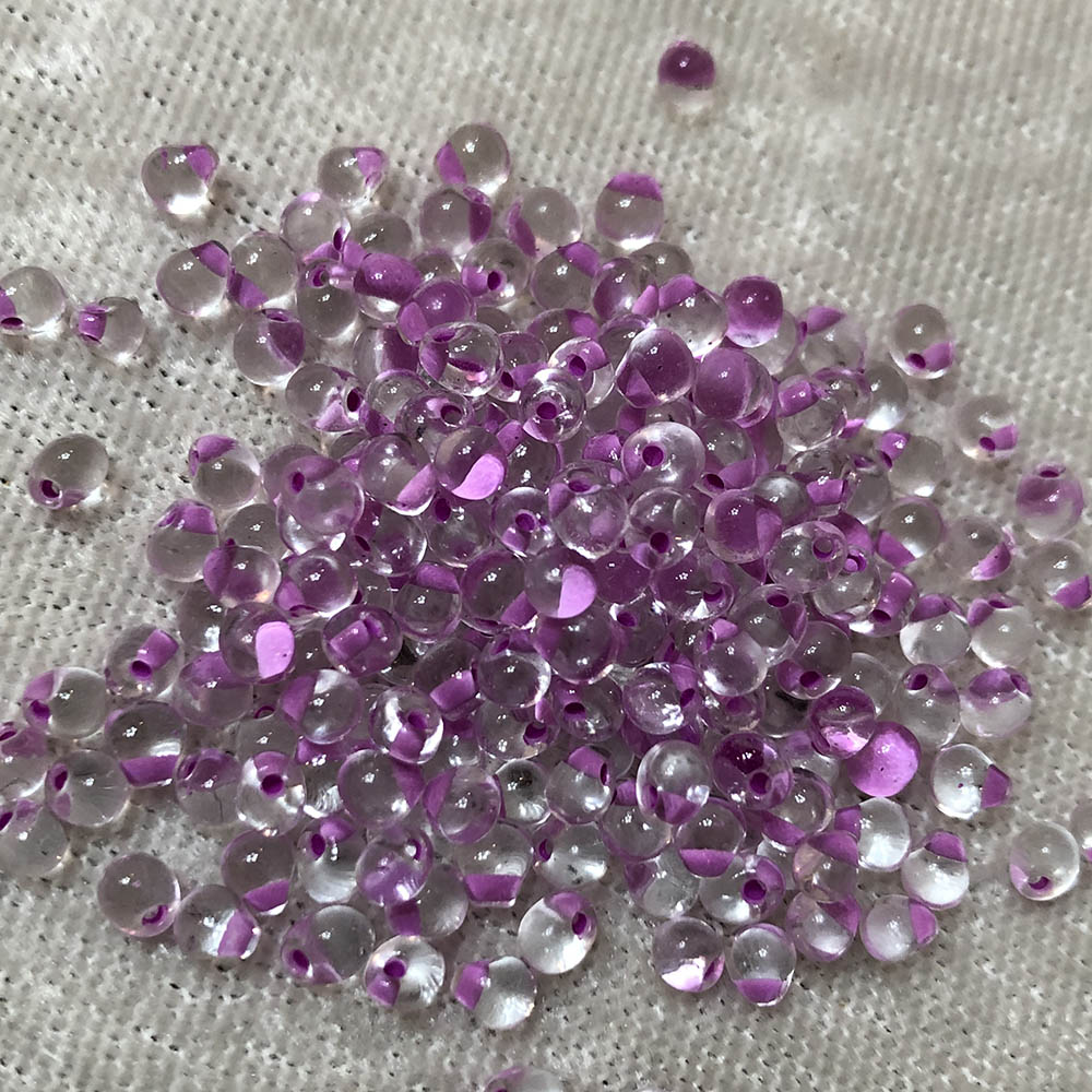 3.4mm Orchid Lined Crystal 222D Japanese Drop Beads