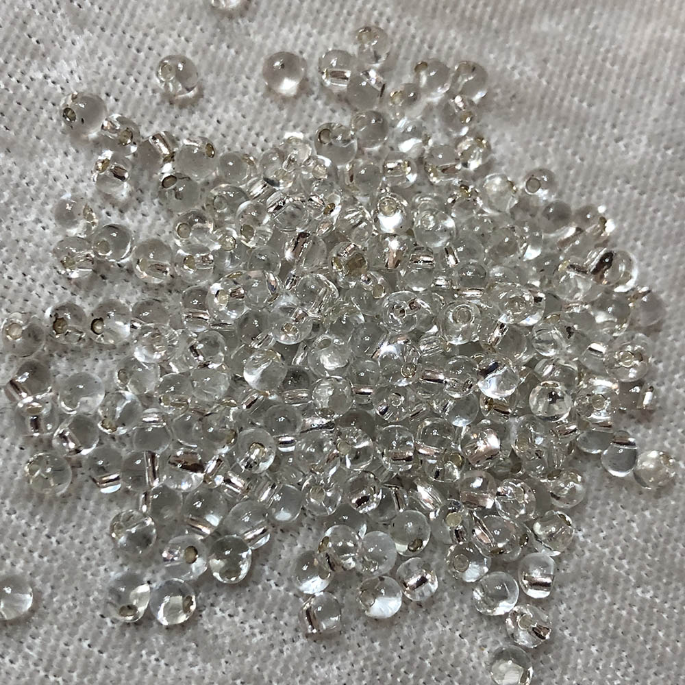 3.4mm Transparent Silver Lined Crystal 1 Japanese Drop Beads