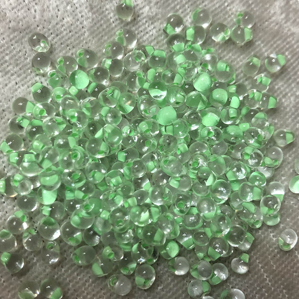 3.4mm Lime Green Lined Crystal 206D Japanese Drop Beads