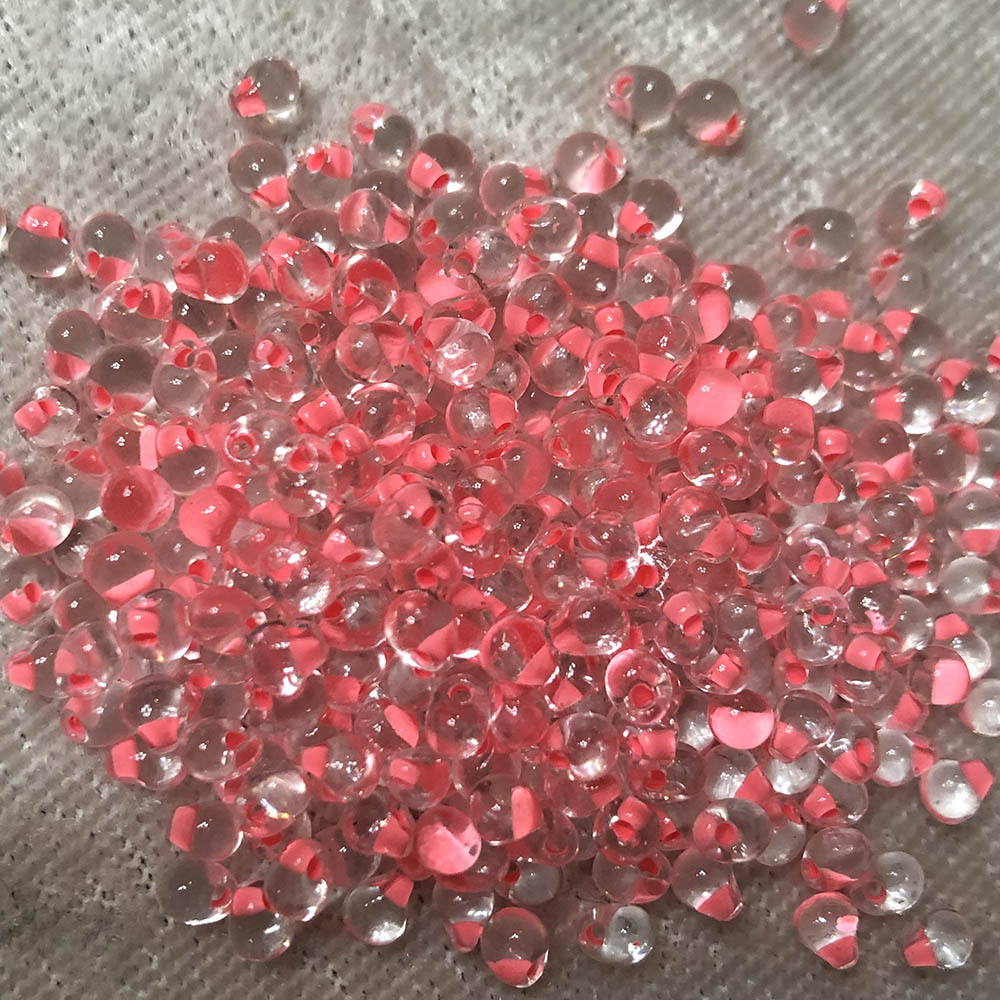 3.4mm Bright Salmon Lined Crystal 207B Japanese Drop Beads