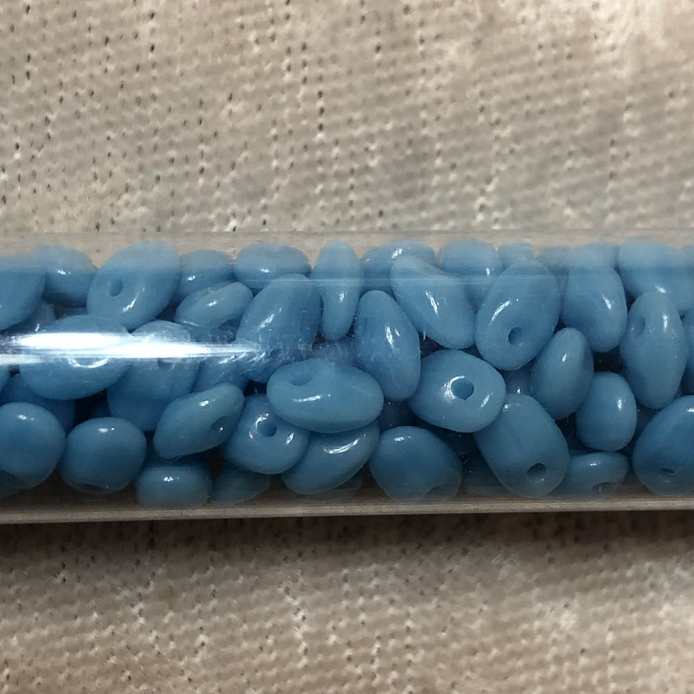 2.5 x 5mm Turquoise Blue SuperUno Czech Glass 1-Hole Seed Beads