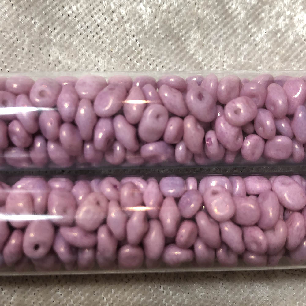 2.5 x 5mm Lilac Luster SuperUno Czech Glass 1-Hole Seed Beads