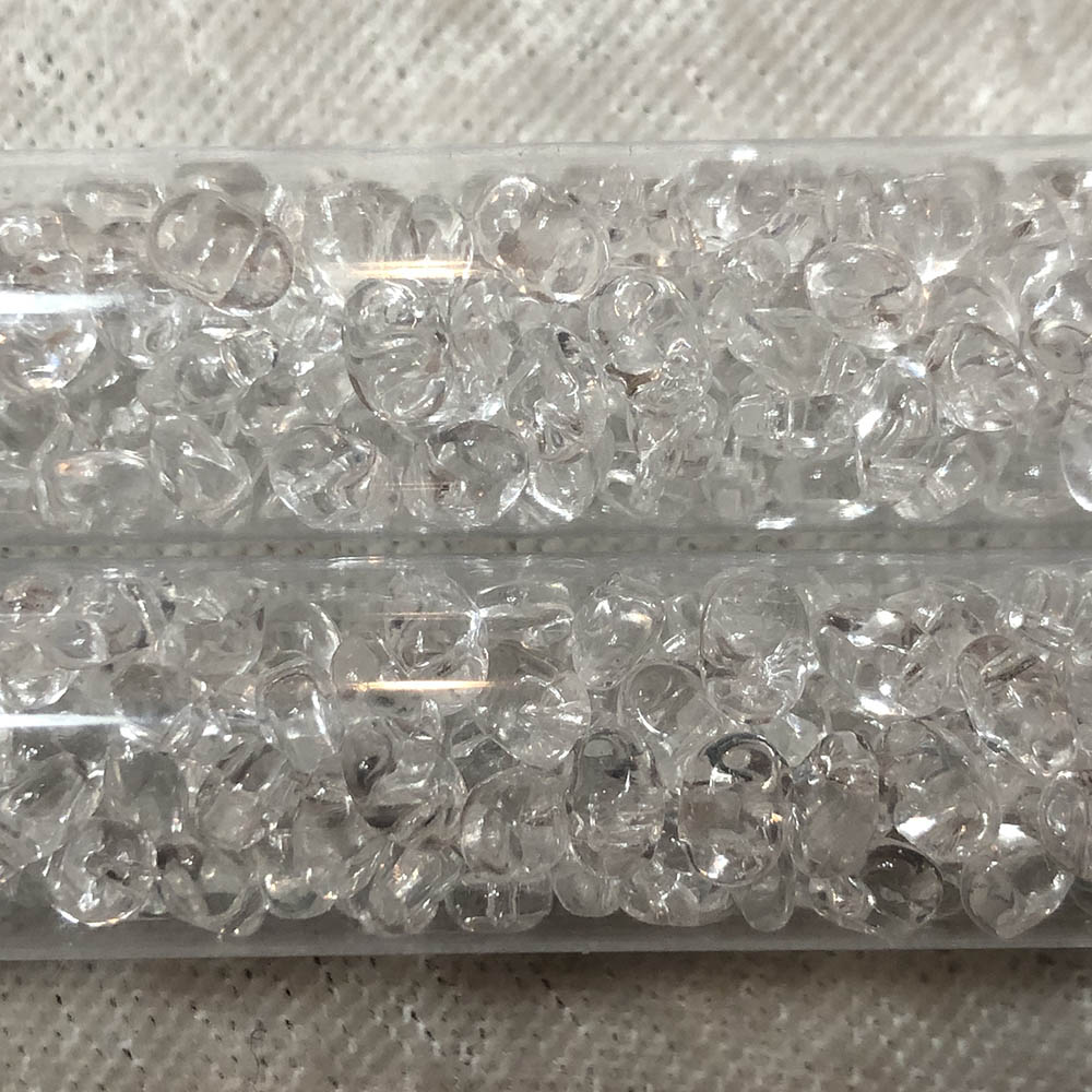 2.5 x 5mm Crystal SuperUno Czech Glass 1-Hole Seed Beads