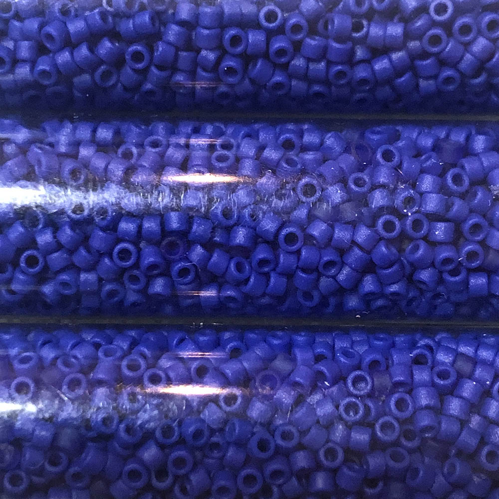 Cobalt Blue Opaque Matte 0756 Japanese Glass Delica Beads