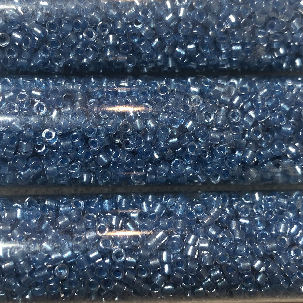 Sparkling Blue Lined Crystal 0905 Japanese Glass Delica Beads