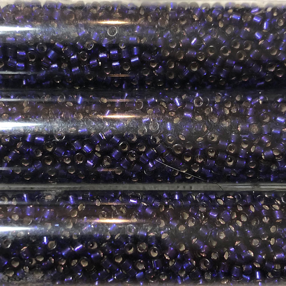 Silver Lined Dark Purple 0609 Japanese Glass Delica Beads