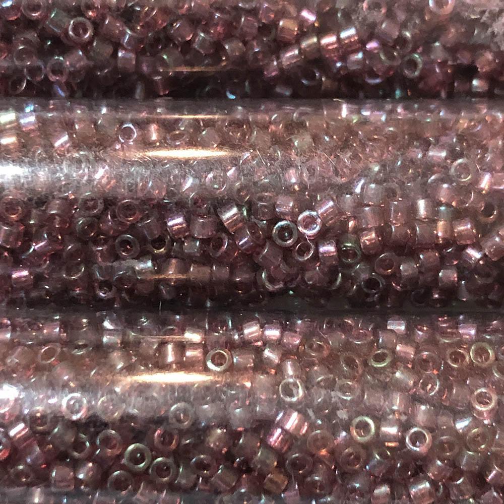 Claret Rainbow Gold Luster 0104 Japanese Glass Delica Beads