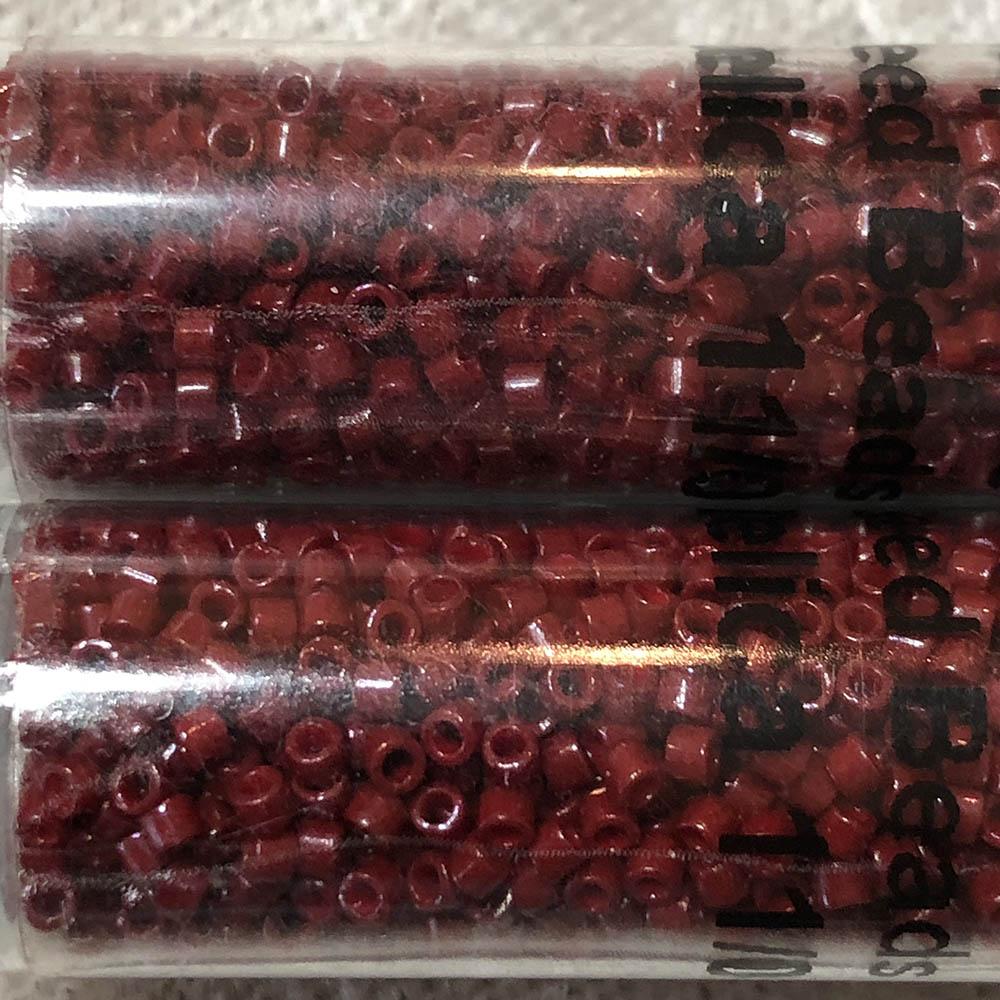 Dyed Opaque Cranberry 0654 Japanese Glass Delica Beads