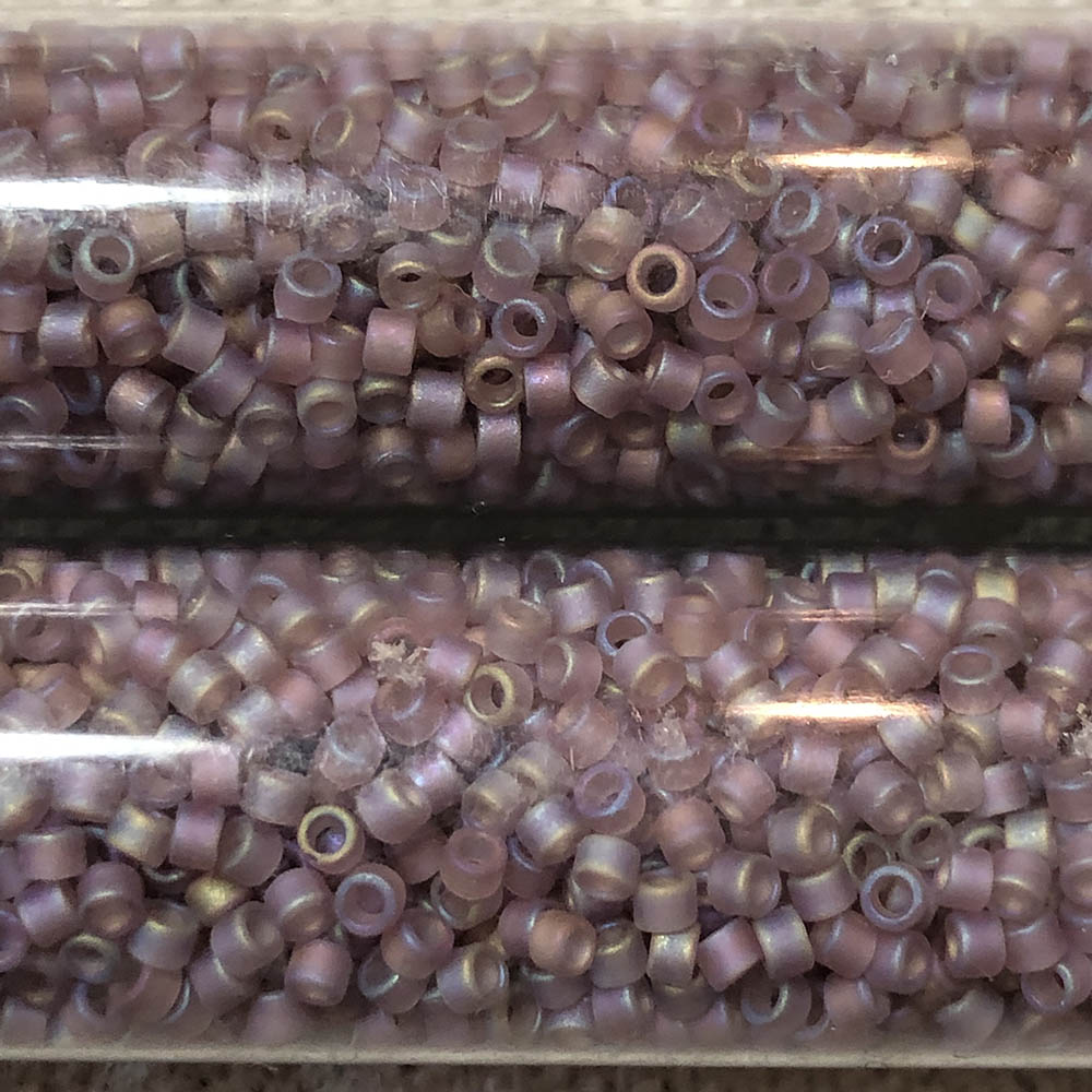 Matte Transparent Smoky Amethyst 0857 Japanese Glass Delica Beads