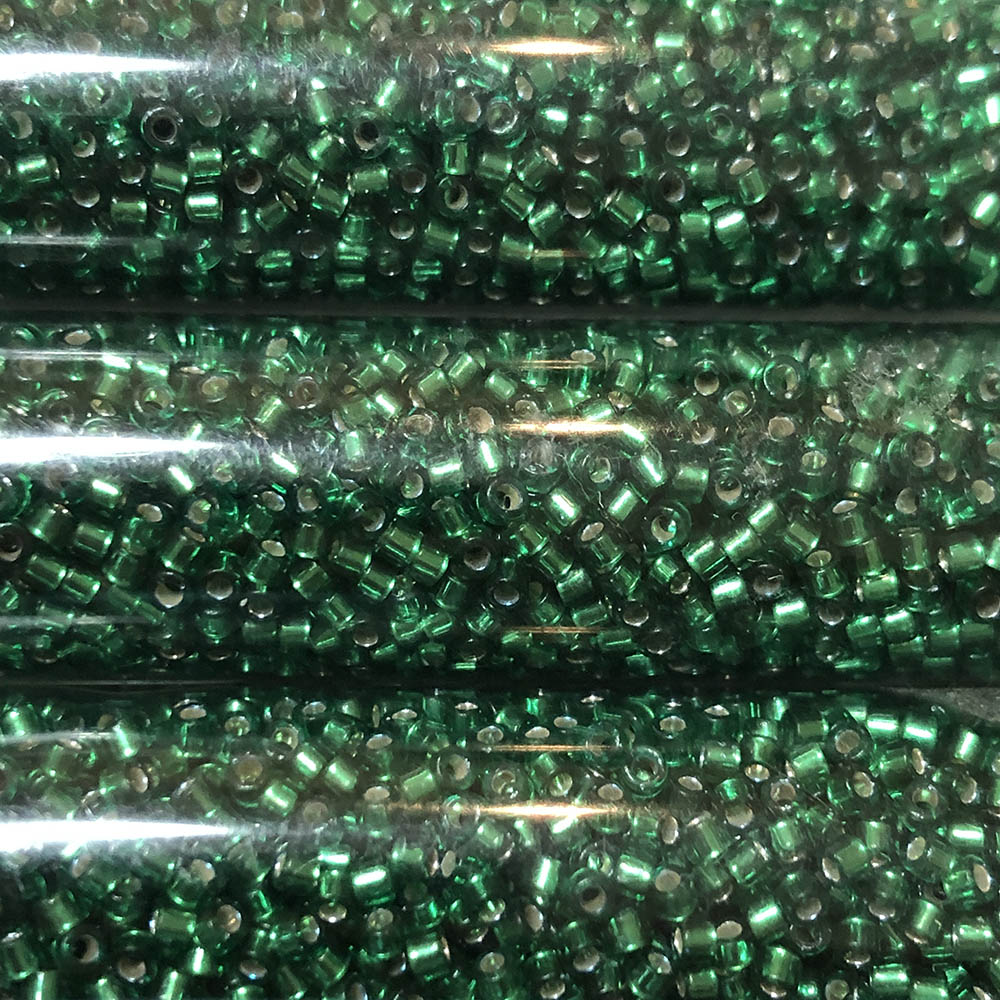 Silver Lined Emerald 0605 Japanese Glass Delica Beads