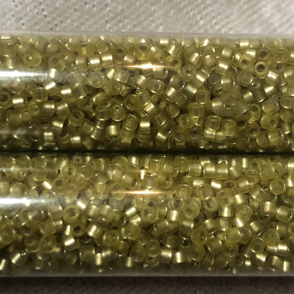 Yellow Crystal AB 0053 Japanese Glass Delica Beads