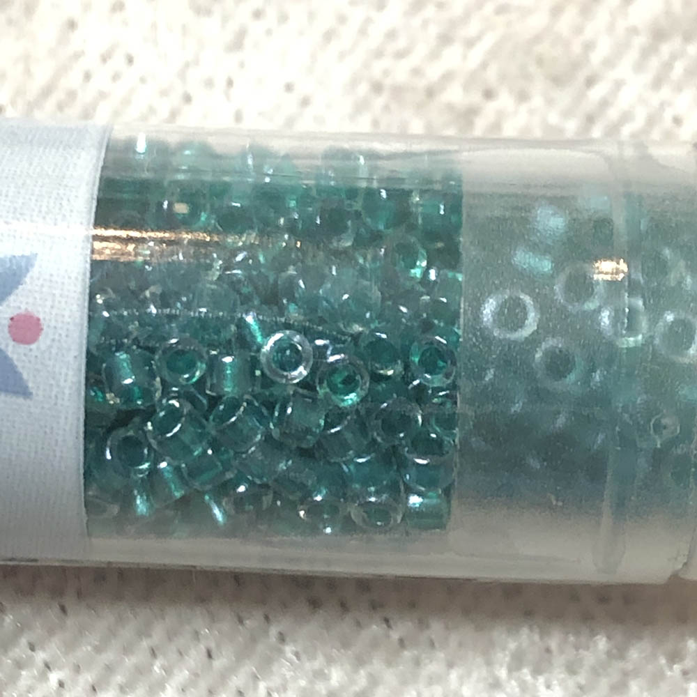 Sparkling Teal Lined Crystal 0918 Japanese Glass Delica Beads