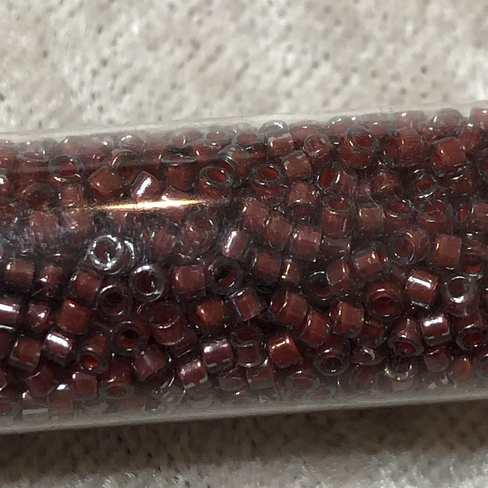 Dark Crystal Red Lined 0280 Japanese Glass Delica Beads